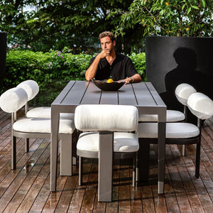 Bolster Back Outdoor Dining Chair - comfortable dining experience | Image 11 | InSTYLE Home & Rugs