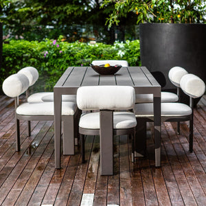 Bolster Back Outdoor Dining Chair - comfortable dining experience | Image 3 | InSTYLE Home & Rugs