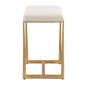 Midas Counter Stool, Gold - ergonomic design for comfort | Image 5 | InSTYLE Home & Rugs