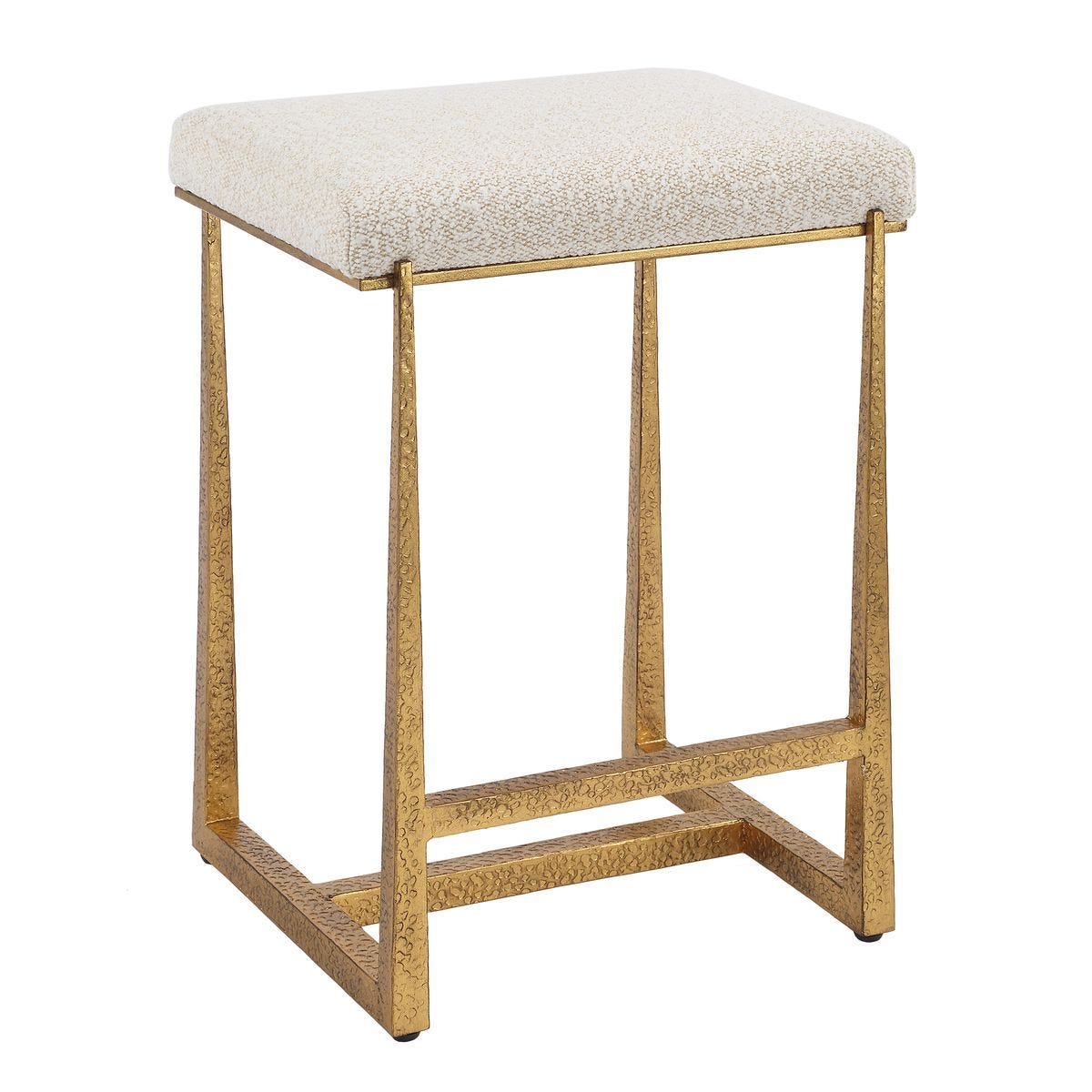 Midas Counter Stool, Gold - ergonomic design for comfort | Image 4 | InSTYLE Home & Rugs