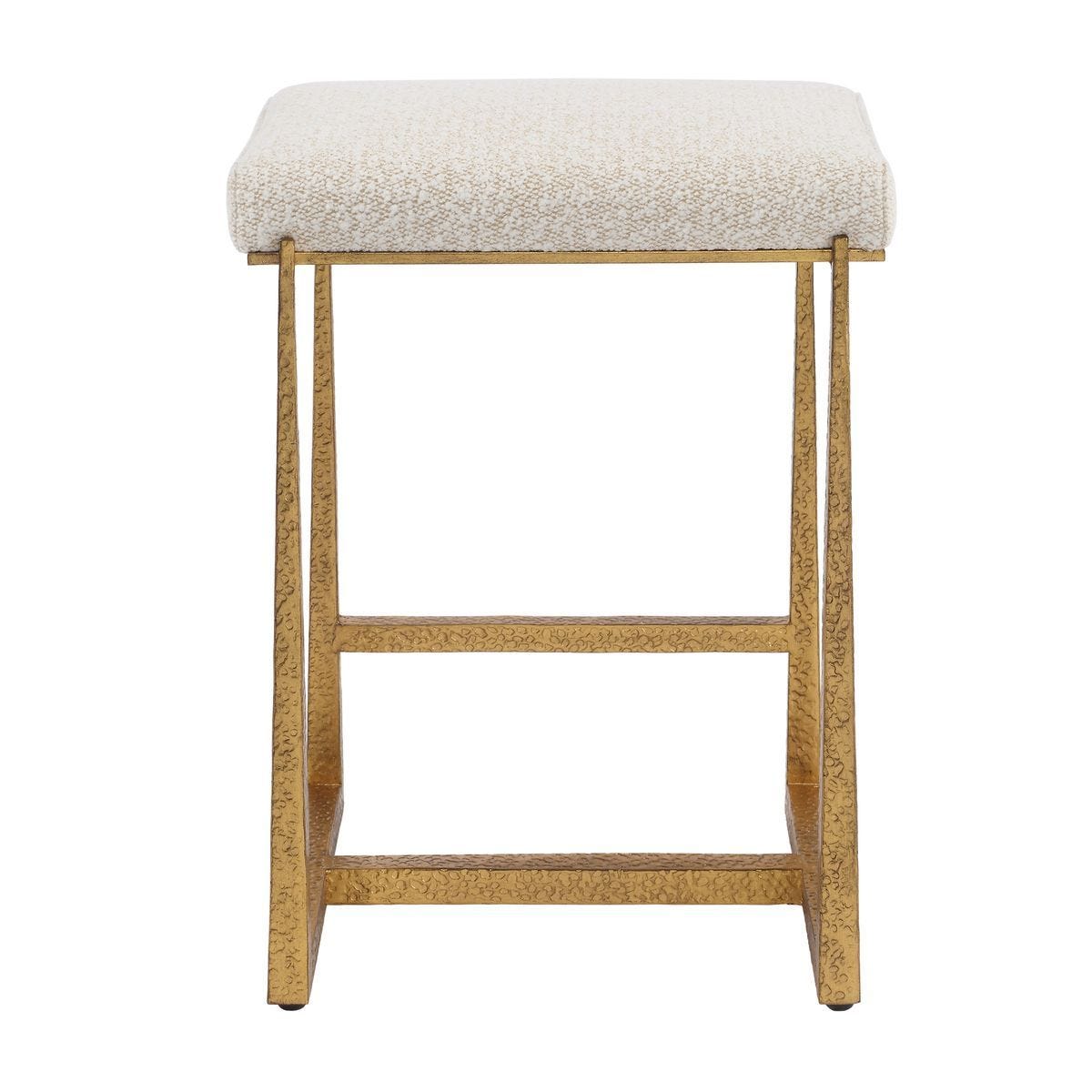 Midas Counter Stool, Gold - ergonomic design for comfort | Image 6 | InSTYLE Home & Rugs