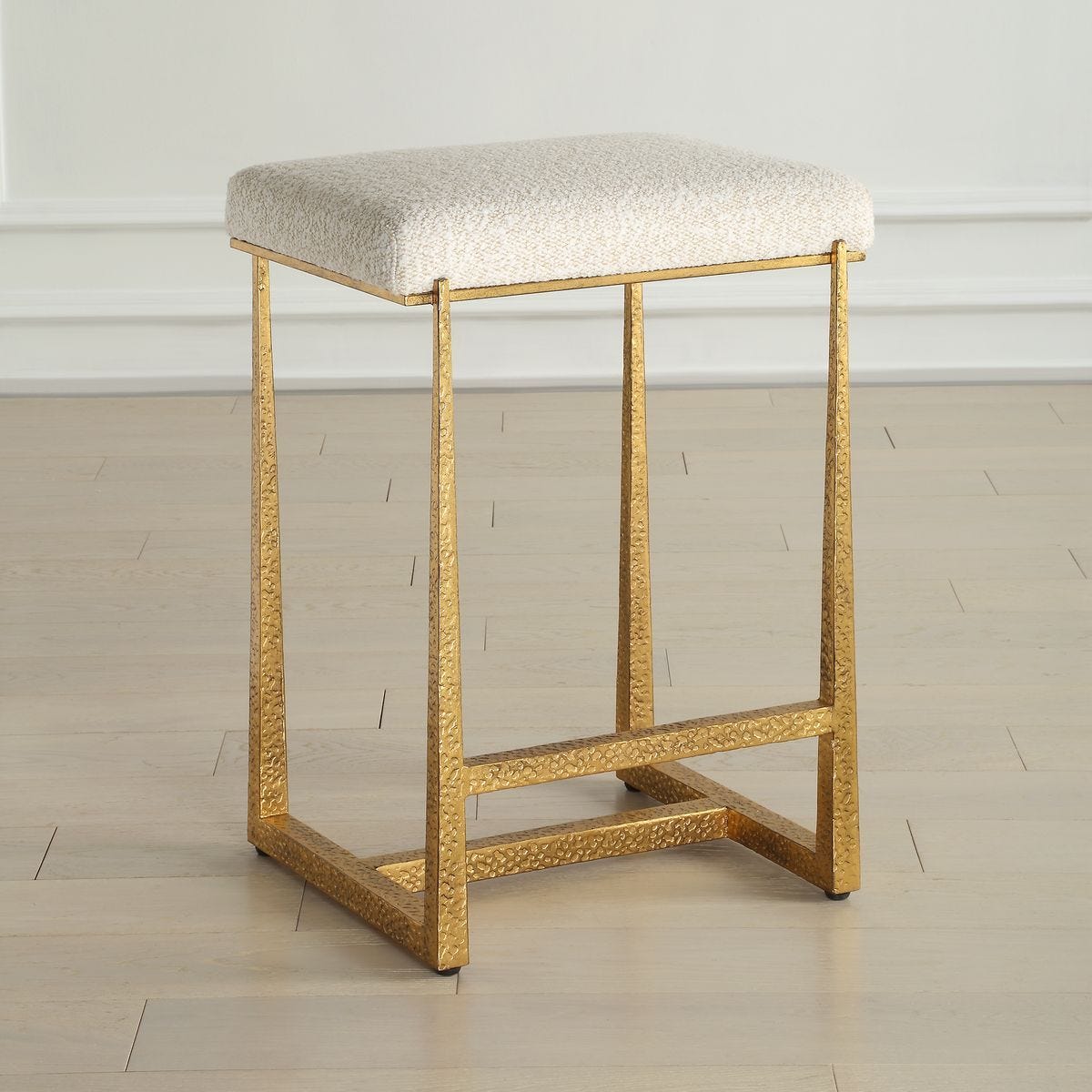 Midas Counter Stool, Gold - ergonomic design for comfort | Image 3 | InSTYLE Home & Rugs