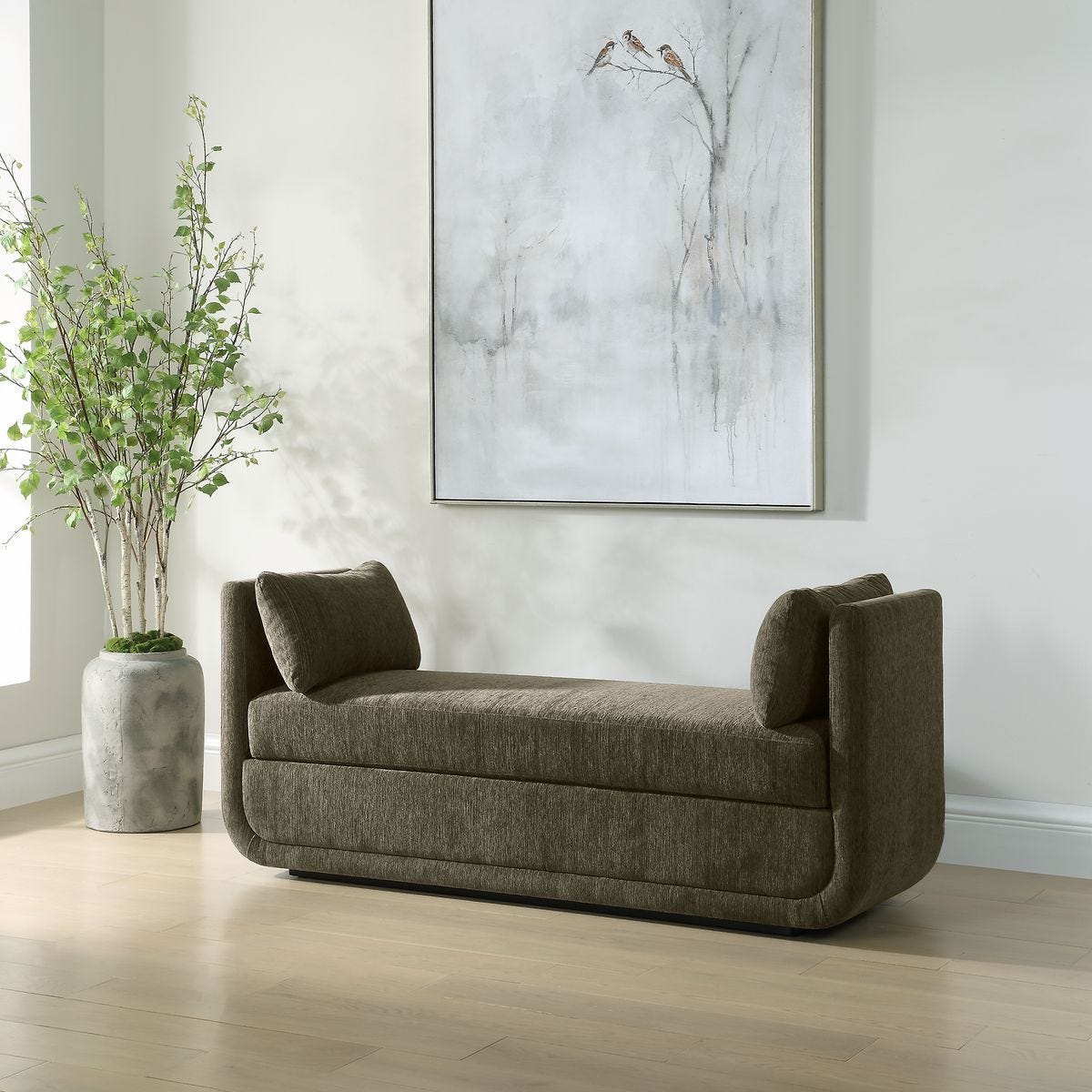 Abound Oversized Bench, Herb - perfect for entryways or patios | Image 3 | InSTYLE Home & Rugs