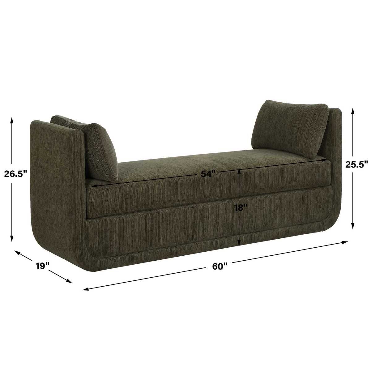 Abound Oversized Bench, Herb - perfect for entryways or patios | Image 7 | InSTYLE Home & Rugs