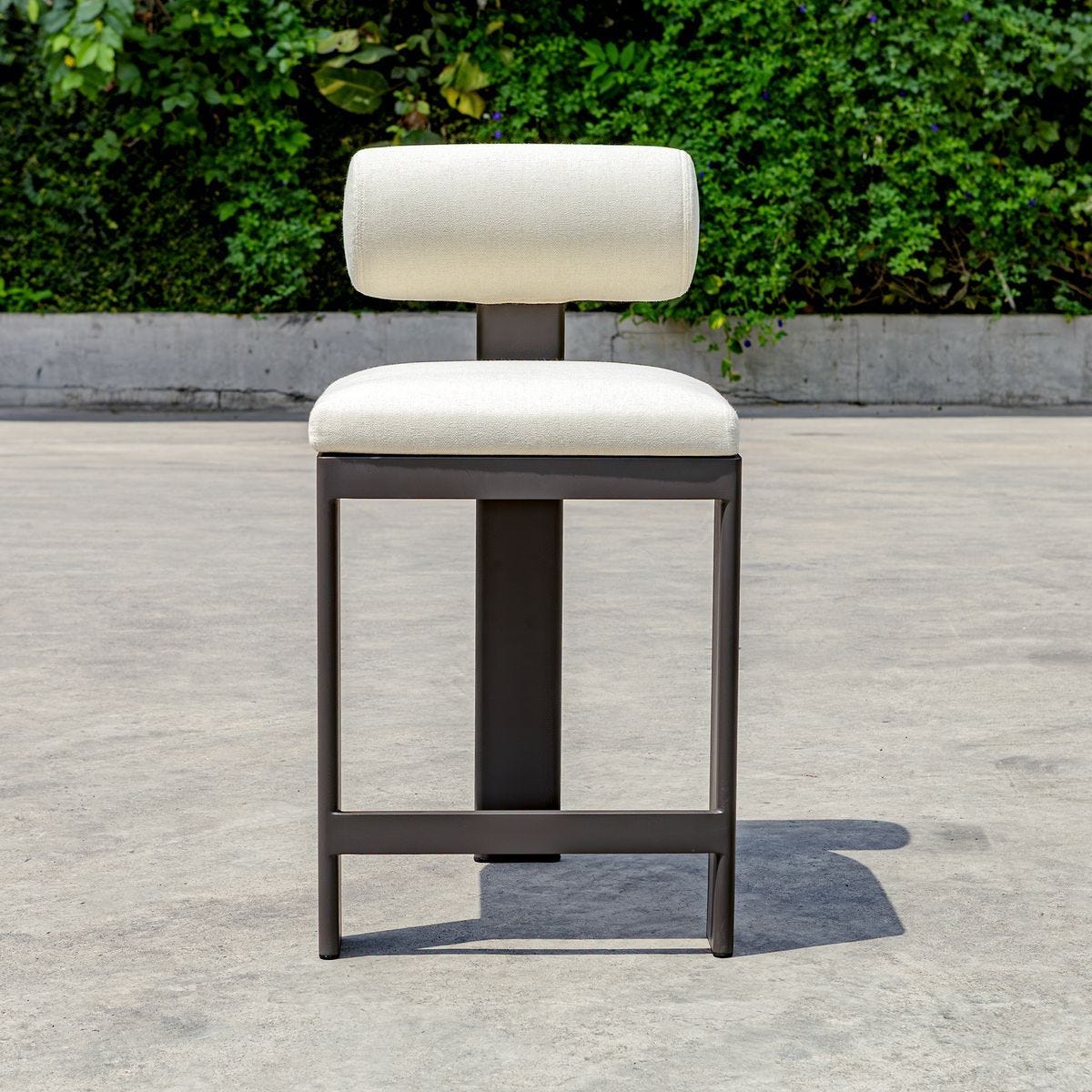 Bolster Back Outdoor Counter Stool - perfect for modern counters | Image 1 | InSTYLE Home & Rugs
