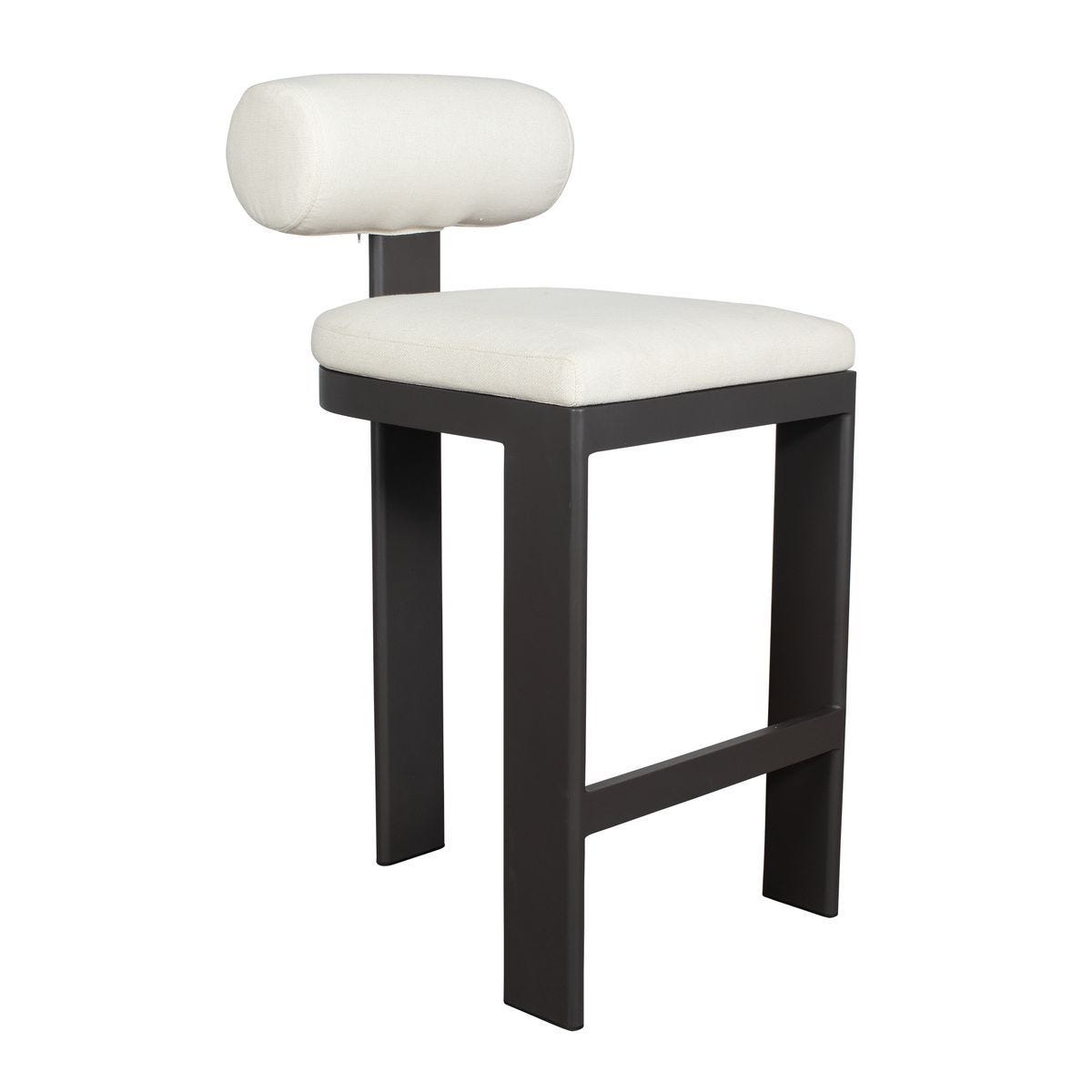 Bolster Back Outdoor Bar Stool - compact and stylish design | Image 2 | InSTYLE Home & Rugs