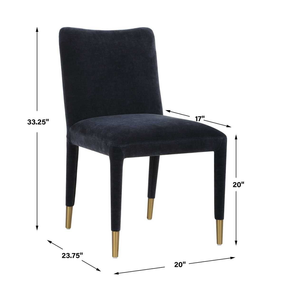 Conifer Dining Chair, Indigo, 2 Per Box, Priced Each - elegant seating for dining areas | Image 10 | InSTYLE Home & Rugs