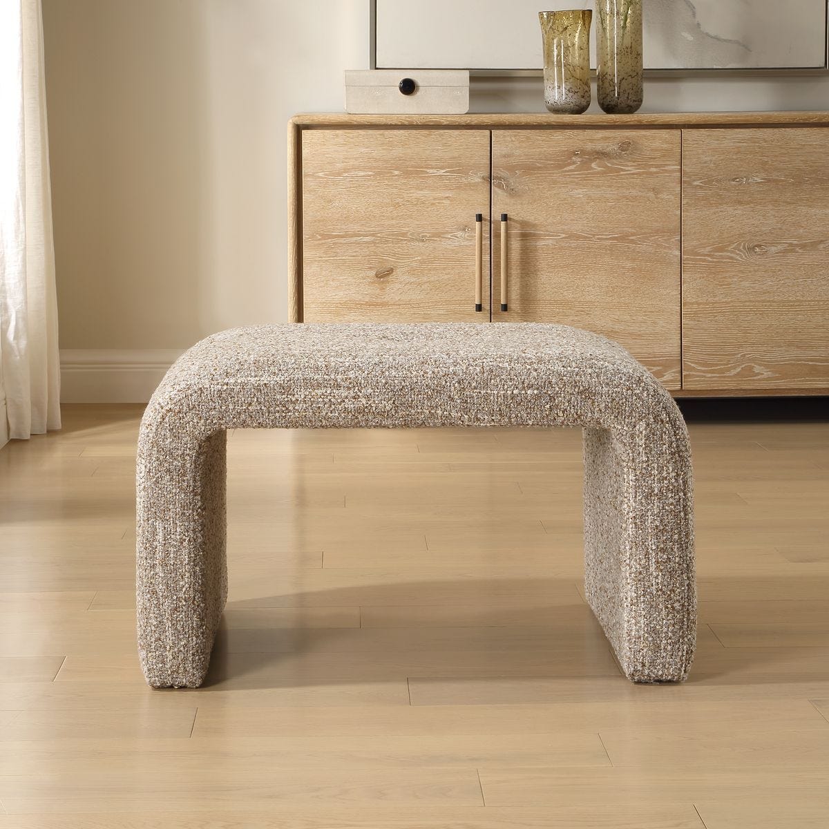 Leora Small Bench - durable bench with modern style | Image 1 | InSTYLE Home & Rugs