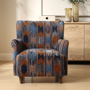 Lainey Armchair, Ikat - cozy armchair for reading and relaxation | Image 5 | InSTYLE Home & Rugs