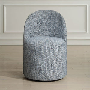 Roll With It Dining Chair, Denim - elegant seating for dining areas | Image 1 | InSTYLE Home & Rugs