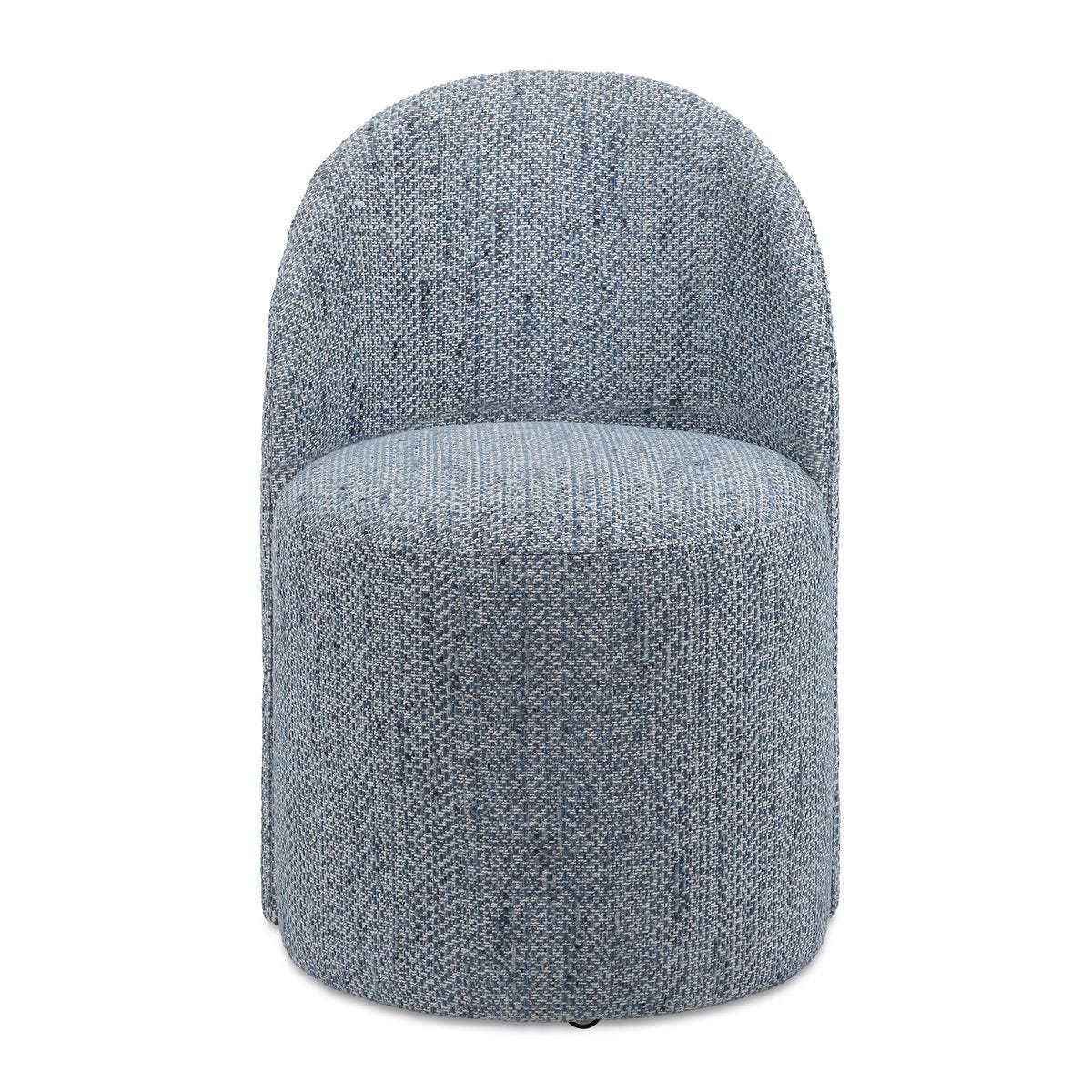 Roll With It Dining Chair, Denim - elegant seating for dining areas | Image 2 | InSTYLE Home & Rugs