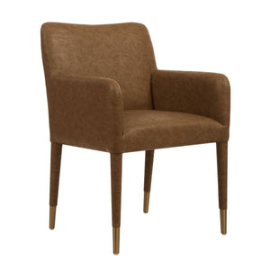 Conifer Dining Armchair, Camel - modern accent armchair for stylish interiors | Image 4 | InSTYLE Home & Rugs