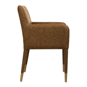 Conifer Dining Armchair, Camel - modern accent armchair for stylish interiors | Image 5 | InSTYLE Home & Rugs