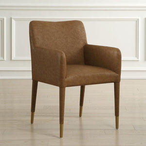 Conifer Dining Armchair, Camel - modern accent armchair for stylish interiors | Image 3 | InSTYLE Home & Rugs