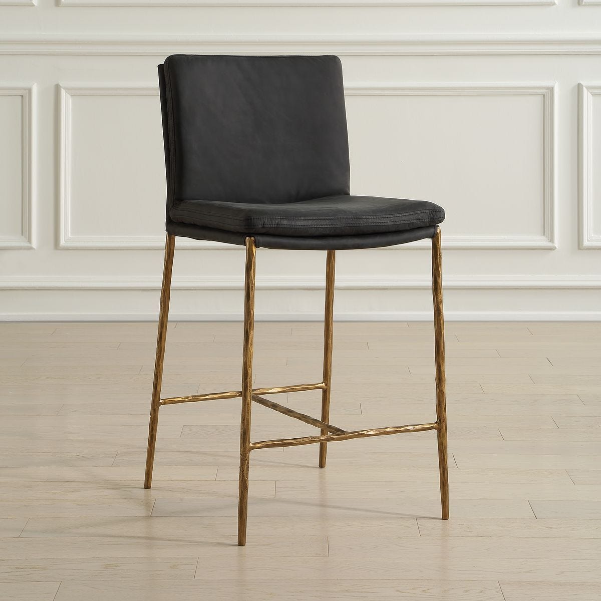 Ascend Counter Stool, Charcoal - ergonomic design for comfort | Image 3 | InSTYLE Home & Rugs