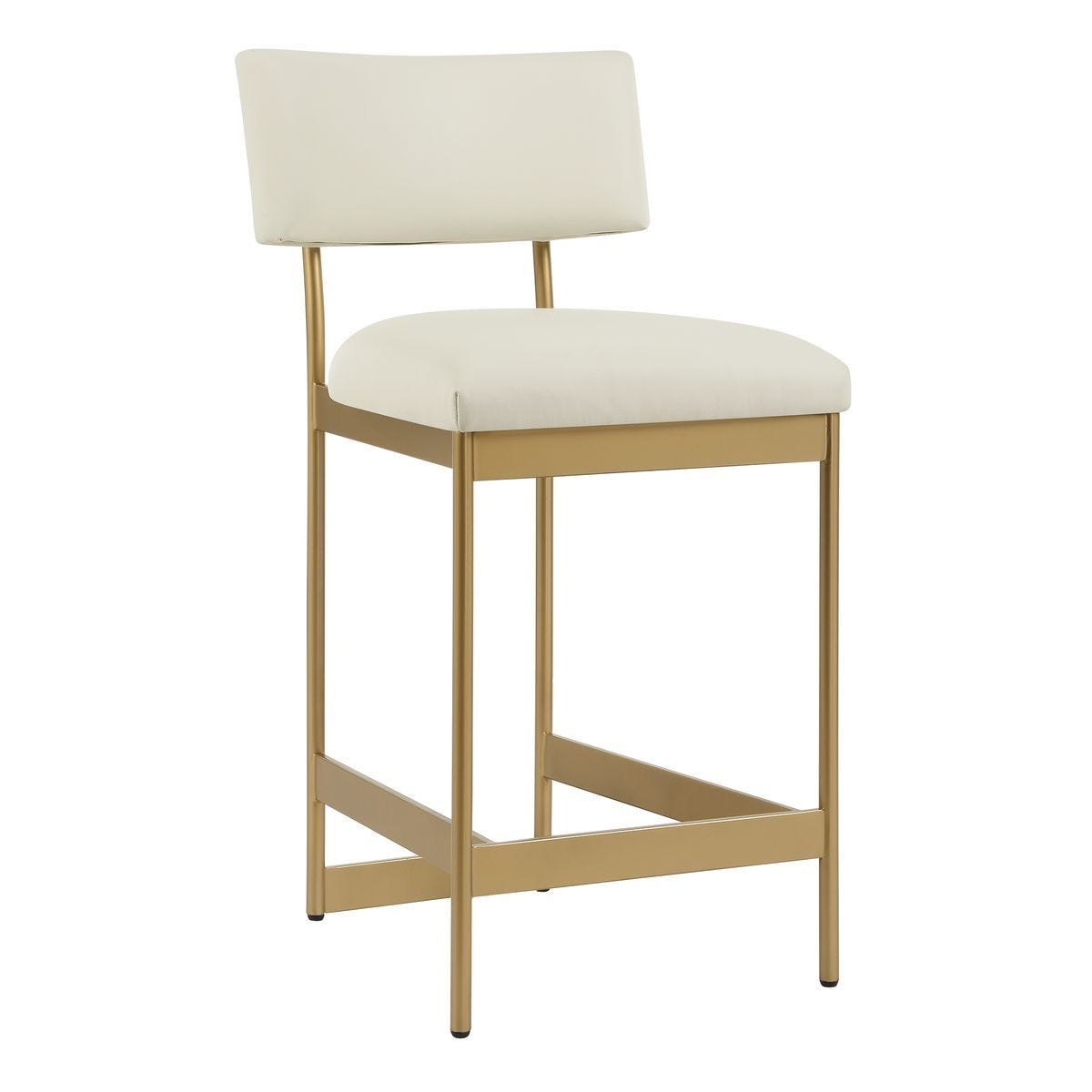 Apsley Counter Stool, Gold - perfect for modern counters | Image 4 | InSTYLE Home & Rugs