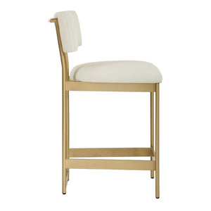 Apsley Counter Stool, Gold - perfect for modern counters | Image 5 | InSTYLE Home & Rugs