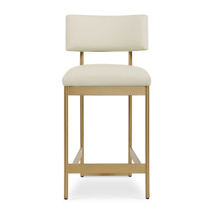 Apsley Counter Stool, Gold - perfect for modern counters | Image 2 | InSTYLE Home & Rugs