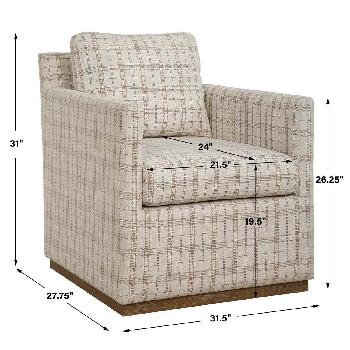 Basie Swivel Chair - variety of styles from classic to contemporary | Image 10 | InSTYLE Home & Rugs