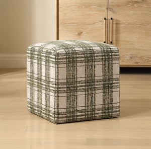 Joie Ottoman, Ireland Plaid - perfect footrests with style | Image 1 | InSTYLE Home & Rugs
