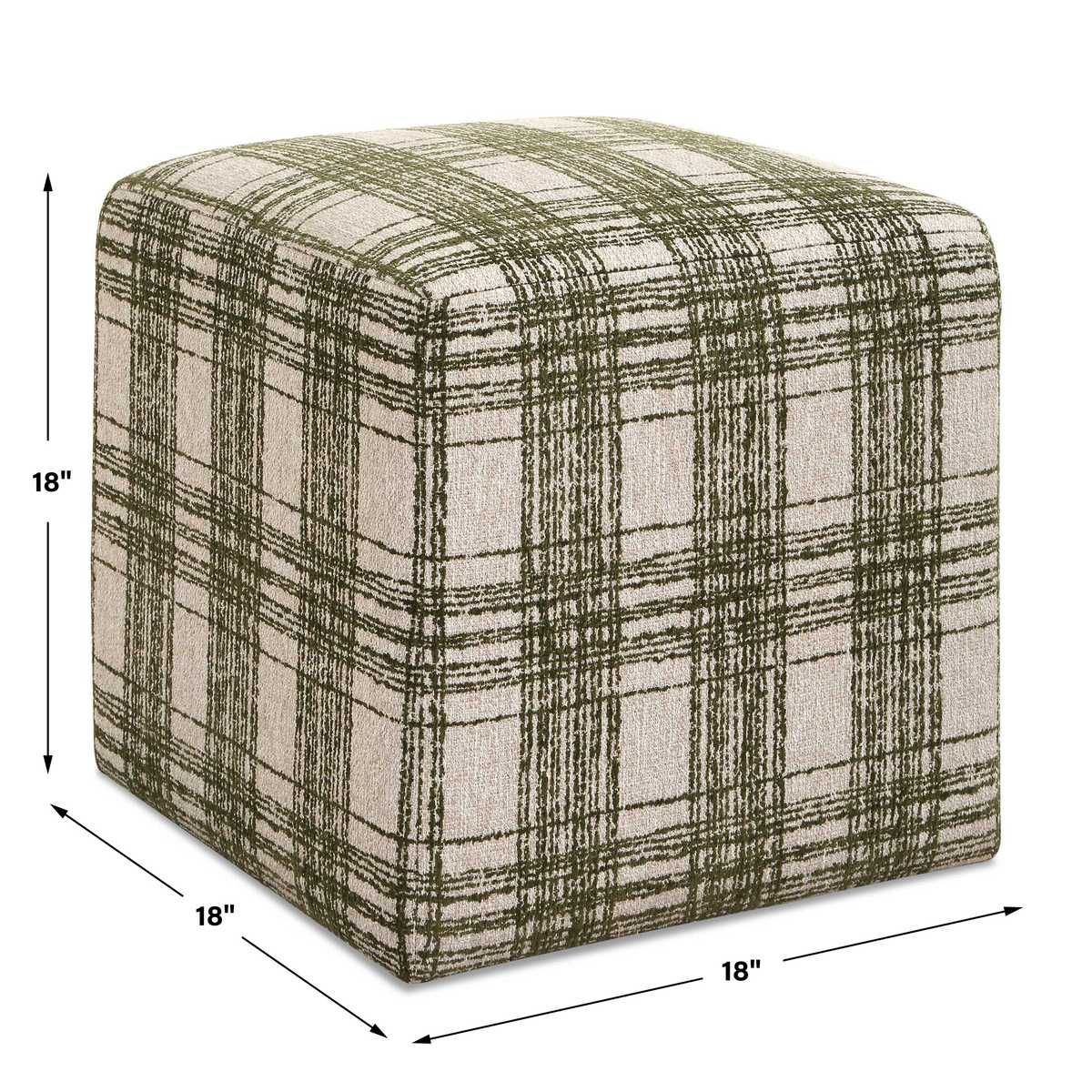 Joie Ottoman, Ireland Plaid - perfect footrests with style | Image 6 | InSTYLE Home & Rugs