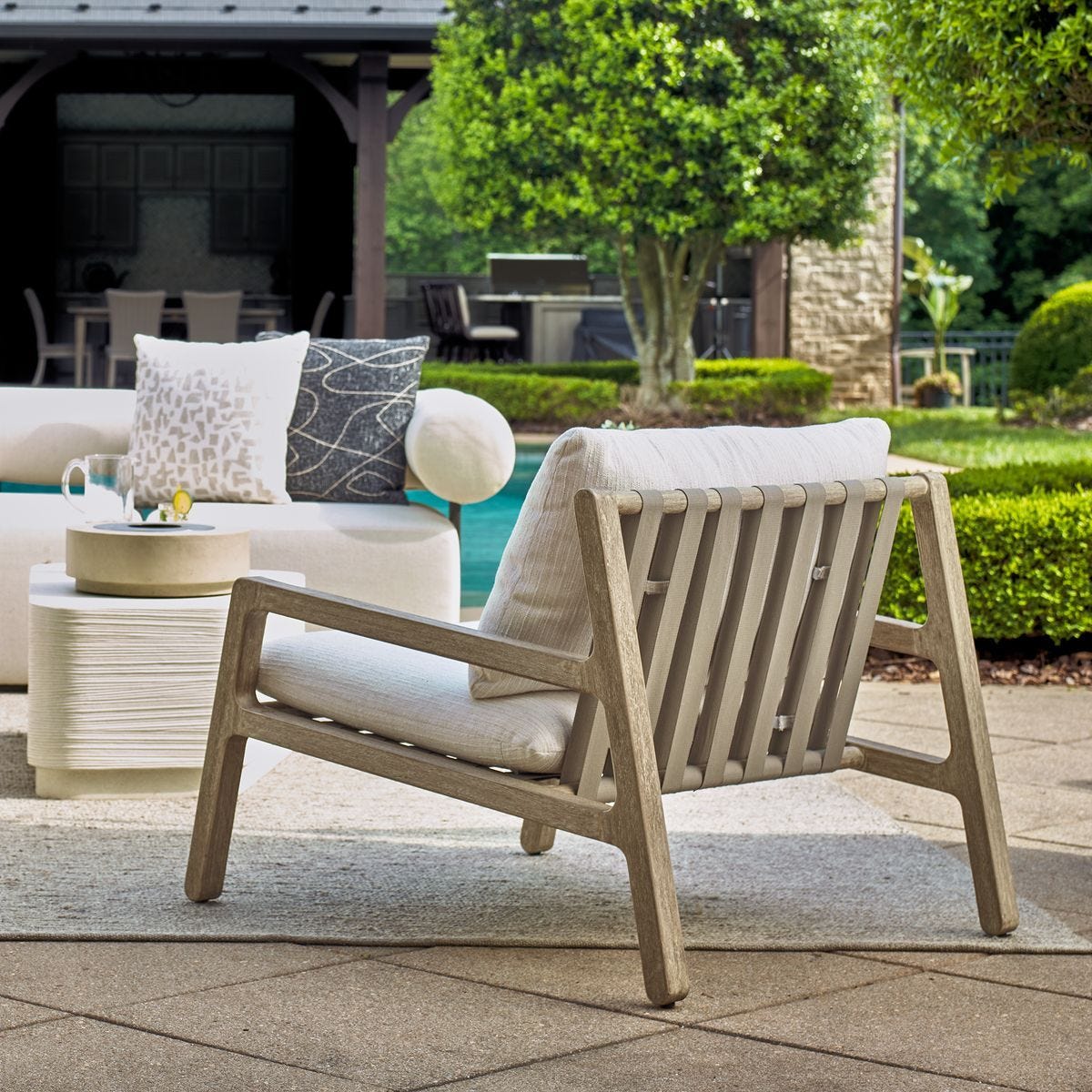 Strapped Outdoor Lounge Chair - perfect for casual unwinding | Image 3 | InSTYLE Home & Rugs