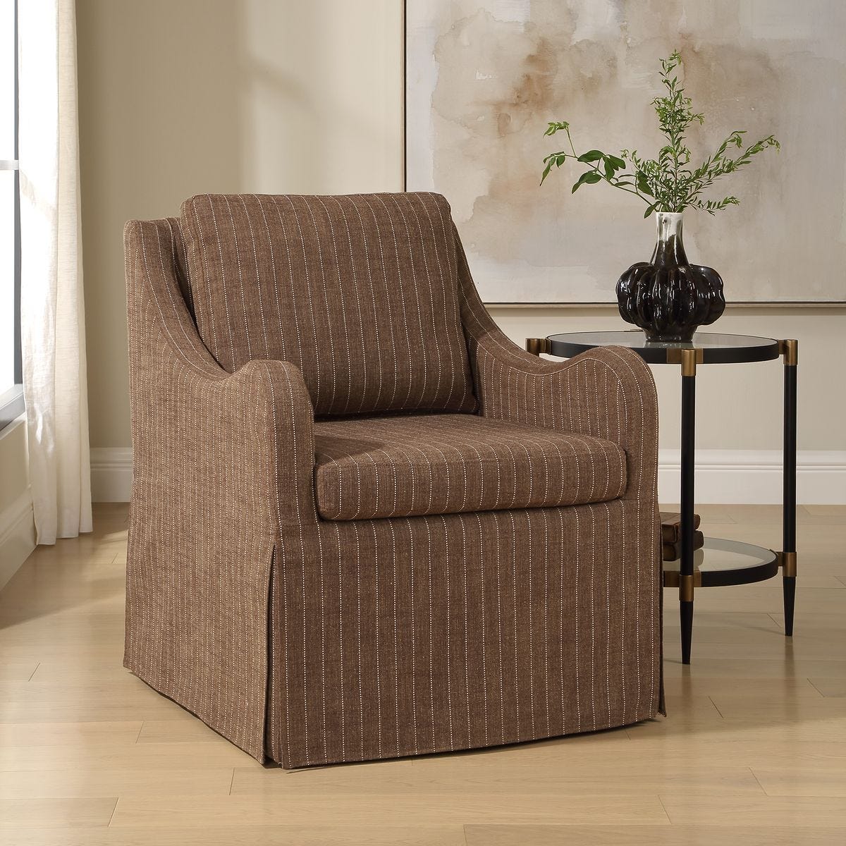 Luisa Swivel Chair - comfortable seating for dining and office spaces | Image 3 | InSTYLE Home & Rugs