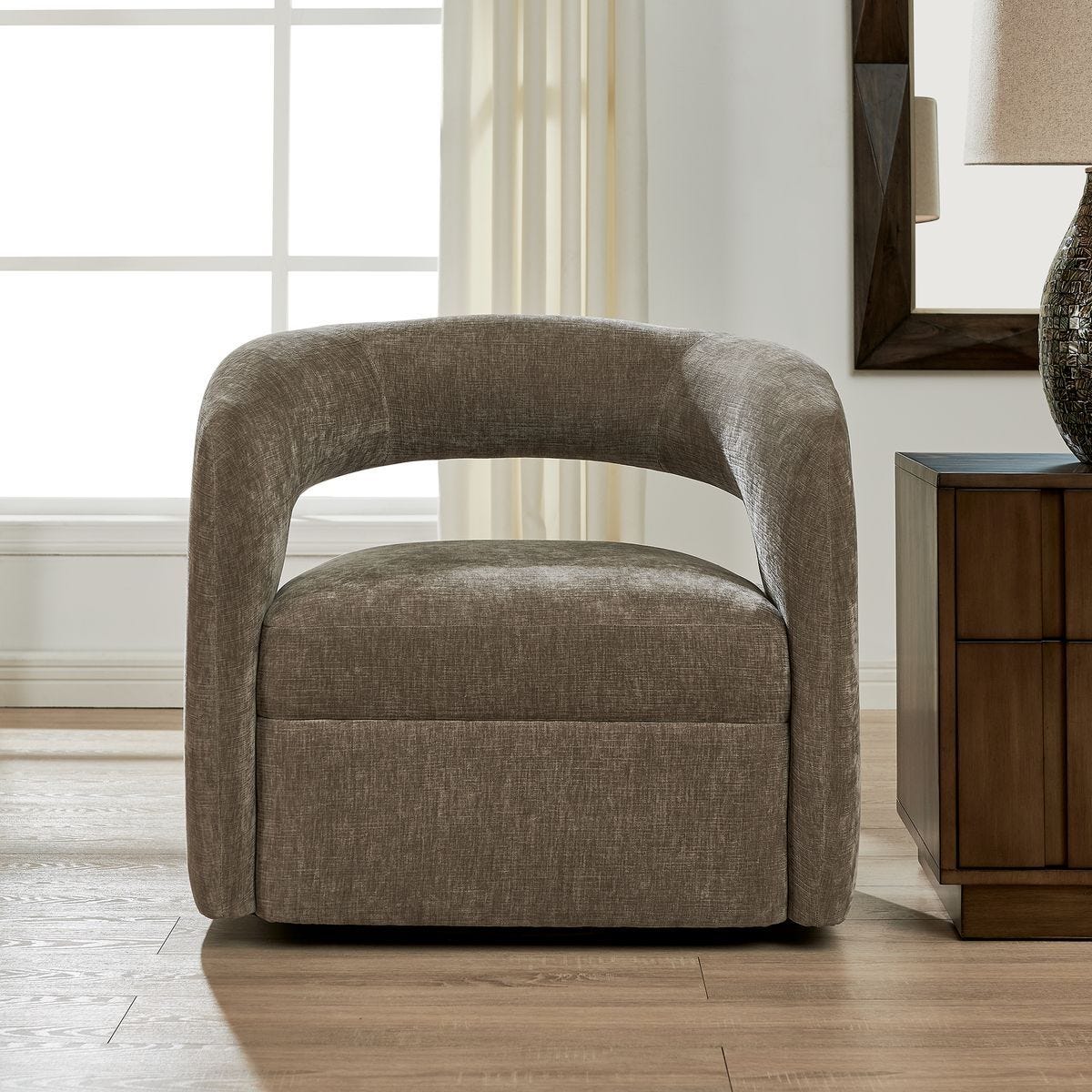Breis Swivel Chair - comfortable seating for dining and office spaces | Image 1 | InSTYLE Home & Rugs