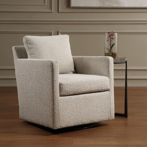 Tisdell Swivel/Glider, Cream - | Image 3 | InSTYLE Home & Rugs