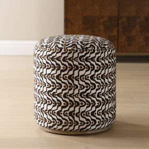 Cas Ottoman, Espresso - chic ottoman for living rooms | Image 1 | InSTYLE Home & Rugs