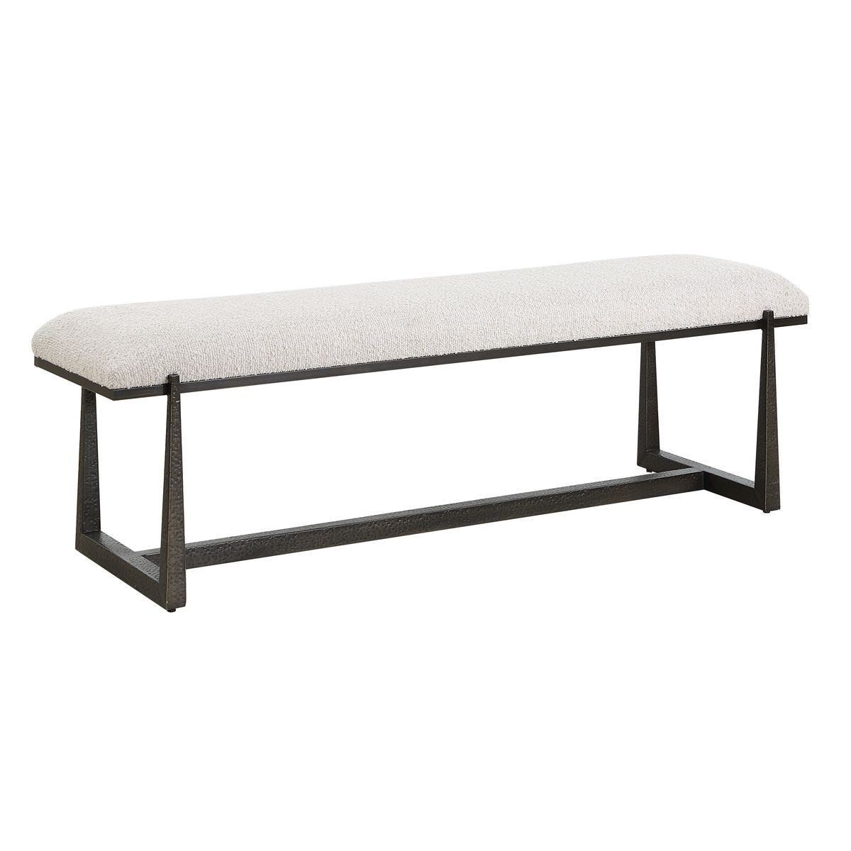Midas Bench, Black - perfect for entryways or patios | Image 4 | InSTYLE Home & Rugs