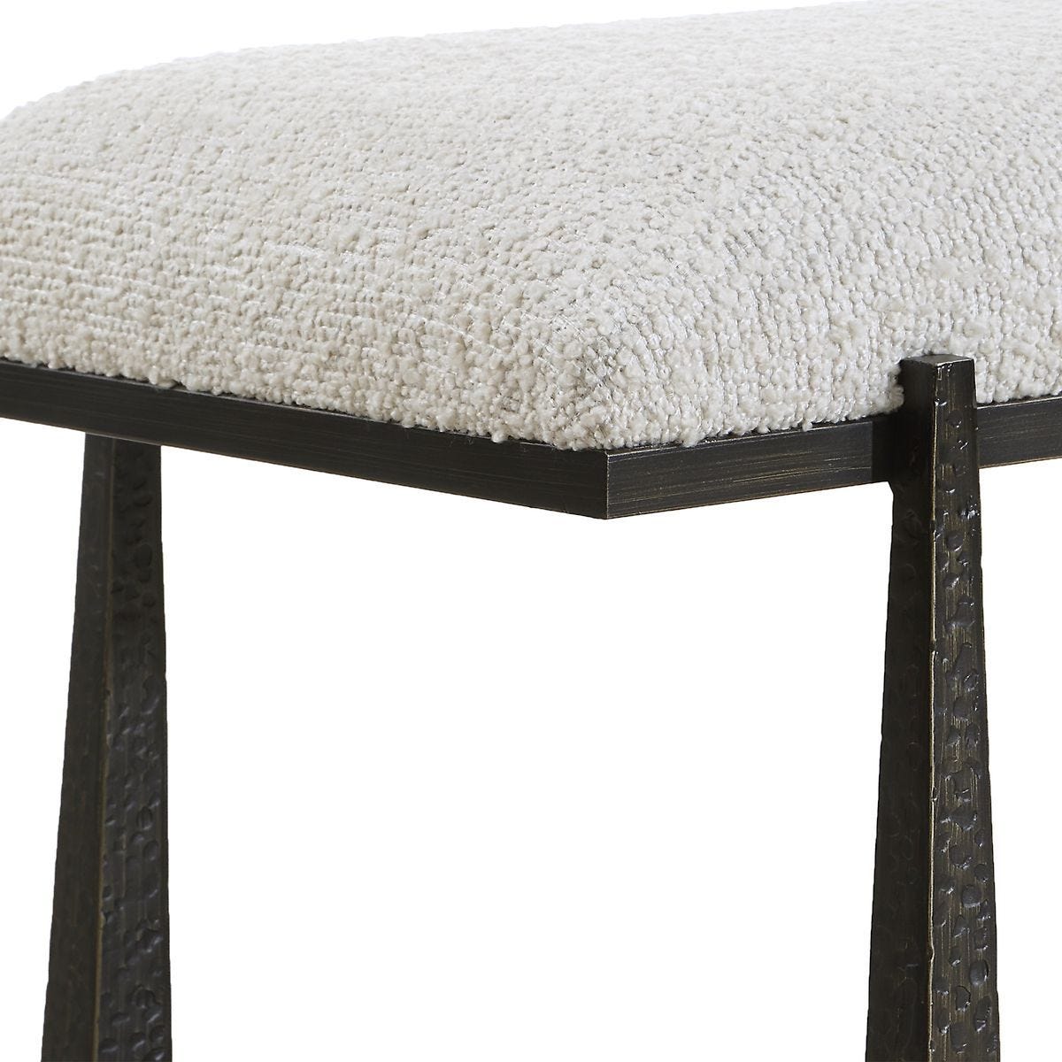 Midas Bench, Black - perfect for entryways or patios | Image 6 | InSTYLE Home & Rugs