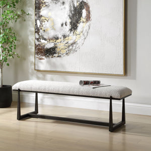 Midas Bench, Black - perfect for entryways or patios | Image 3 | InSTYLE Home & Rugs