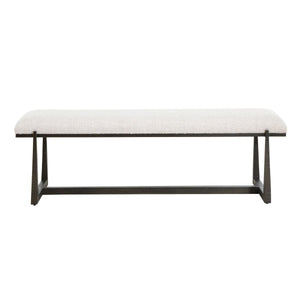 Midas Bench, Black - perfect for entryways or patios | Image 2 | InSTYLE Home & Rugs