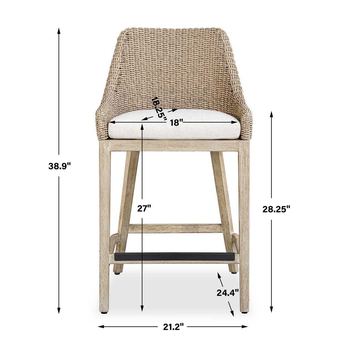 Paloma Outdoor Counter Stool - sleek stools for kitchen bars | Image 16 | InSTYLE Home & Rugs