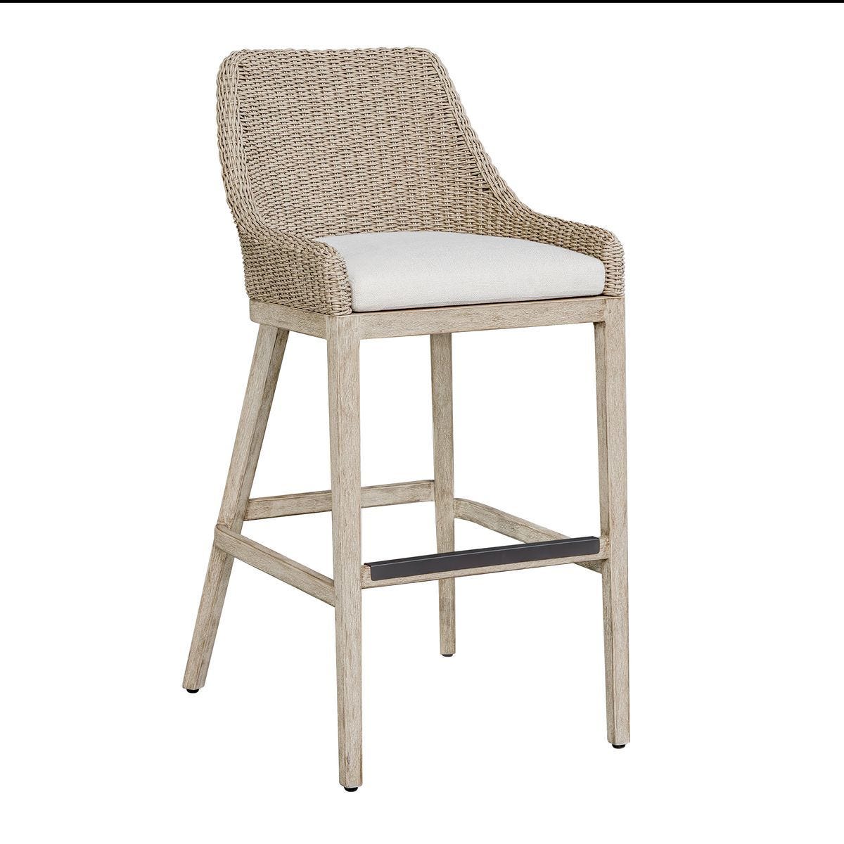 Paloma Outdoor Bar Stool - comfortable bar stool with ergonomic design for long-lasting use | Image 7 | InSTYLE Home & Rugs