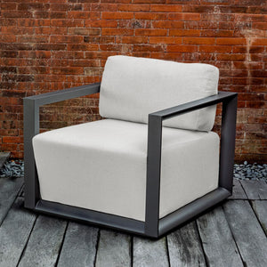 Remsen Outdoor Lounge Chair, Java Black/Oyster - perfect for casual unwinding | Image 9 | InSTYLE Home & Rugs