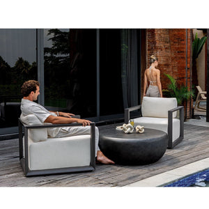 Remsen Outdoor Lounge Chair, Java Black/Oyster - perfect for casual unwinding | Image 11 | InSTYLE Home & Rugs