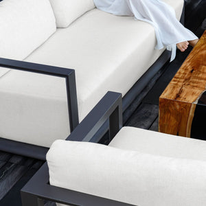 Remsen Outdoor Lounge Chair, Java Black/Oyster - perfect for casual unwinding | Image 13 | InSTYLE Home & Rugs
