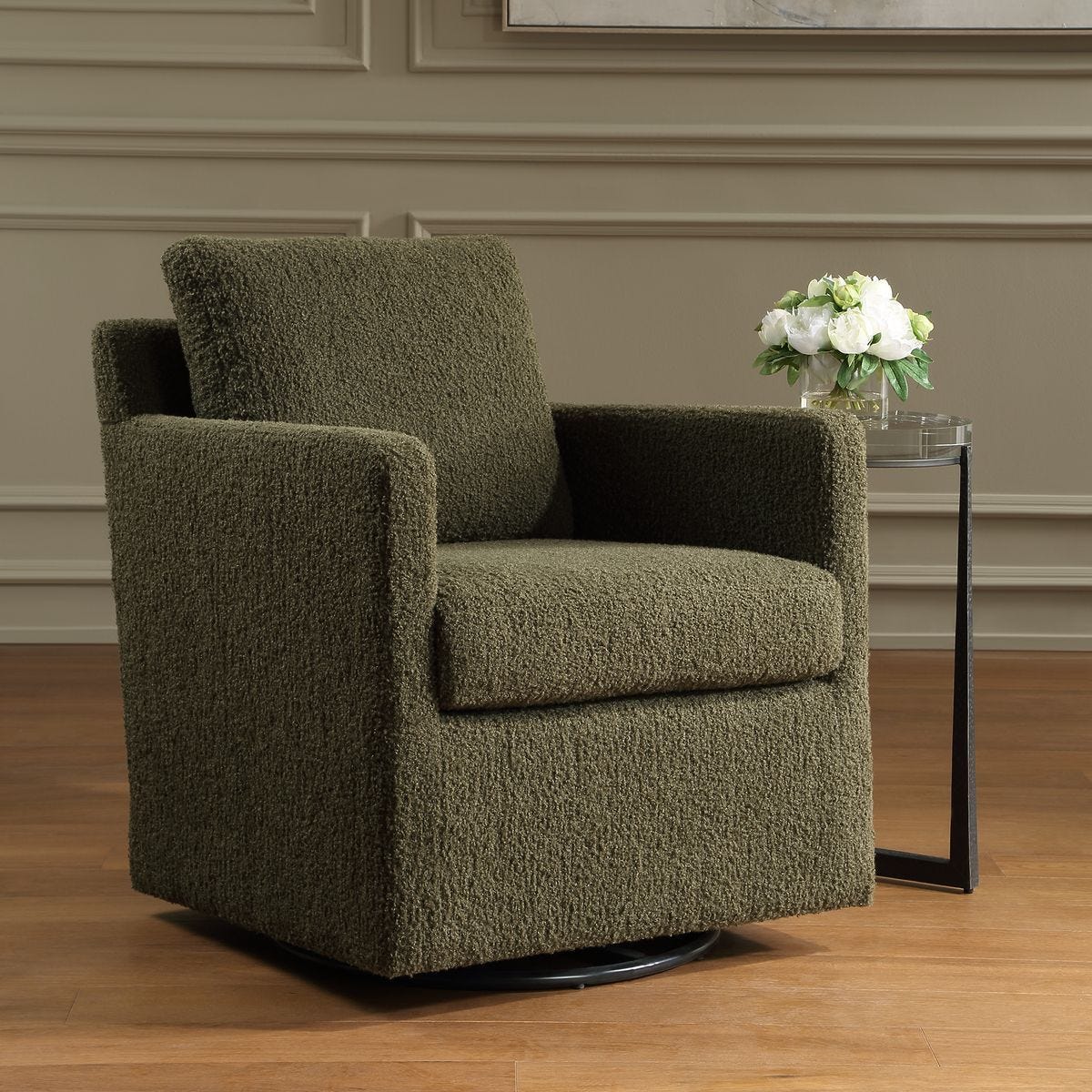 Tisdell Swivel/Glider, Kale - | Image 3 | InSTYLE Home & Rugs