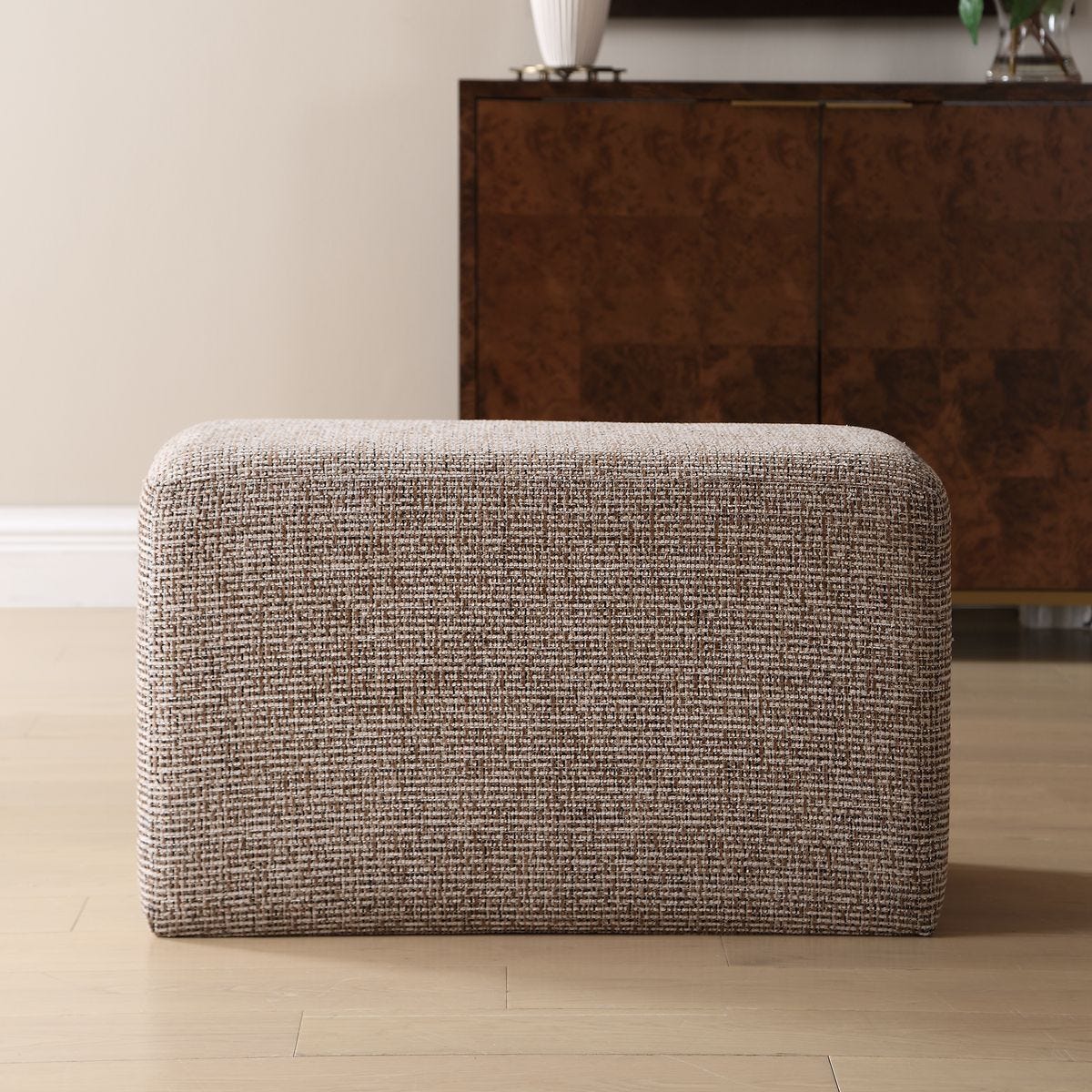 Kelce Ottoman - comfortable ottoman for any room | Image 1 | InSTYLE Home & Rugs