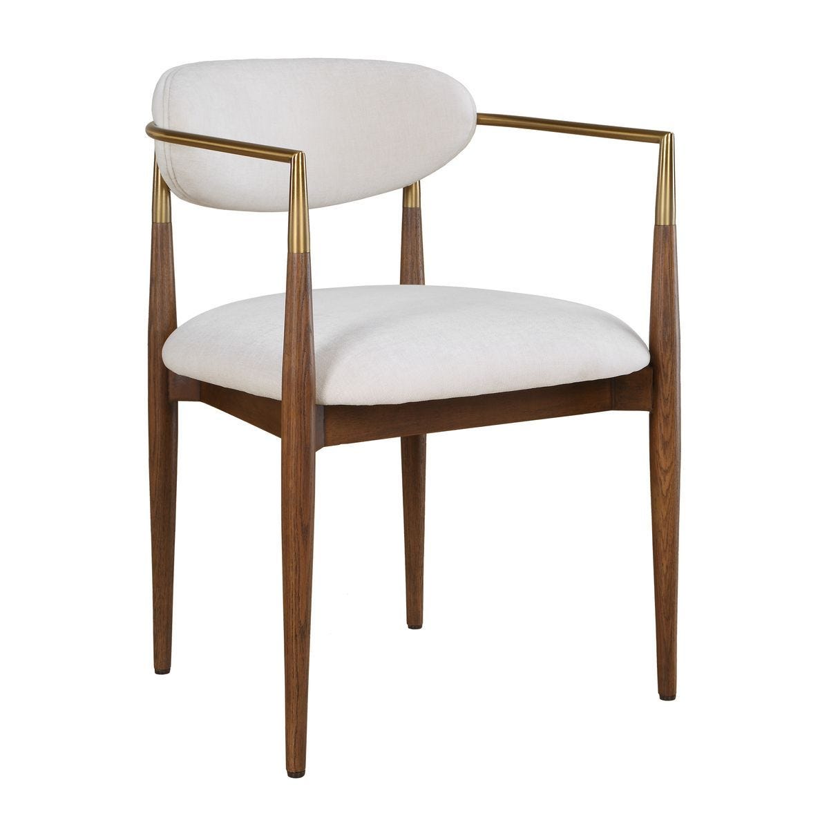 Moxie Dining Arm Chair, Walnut - comfortable seating for dining and office spaces | Image 4 | InSTYLE Home & Rugs