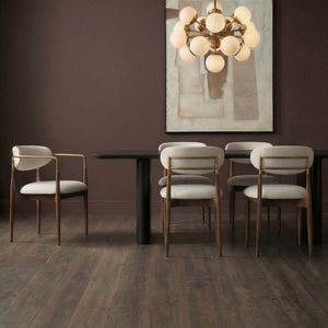 Moxie Dining Arm Chair, Walnut - comfortable seating for dining and office spaces | Image 1 | InSTYLE Home & Rugs