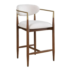 Moxie Counter Stool, Walnut - perfect for modern counters | Image 4 | InSTYLE Home & Rugs