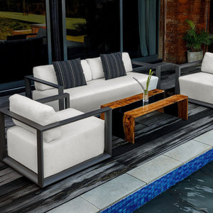 Remsen Outdoor 3 Seater Sofa, Java Black/Oyster - luxury sofa for any space | Image 8 | InSTYLE Home & Rugs