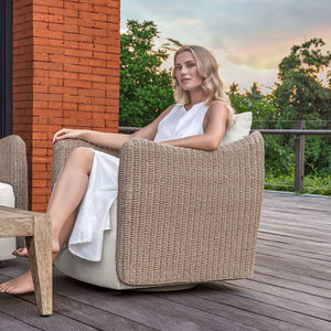 Sunset Outdoor Swivel Lounge Chair - perfect for casual unwinding | Image 4 | InSTYLE Home & Rugs