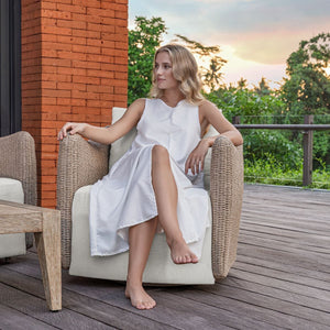 Sunset Outdoor Swivel Lounge Chair - perfect for casual unwinding | Image 3 | InSTYLE Home & Rugs