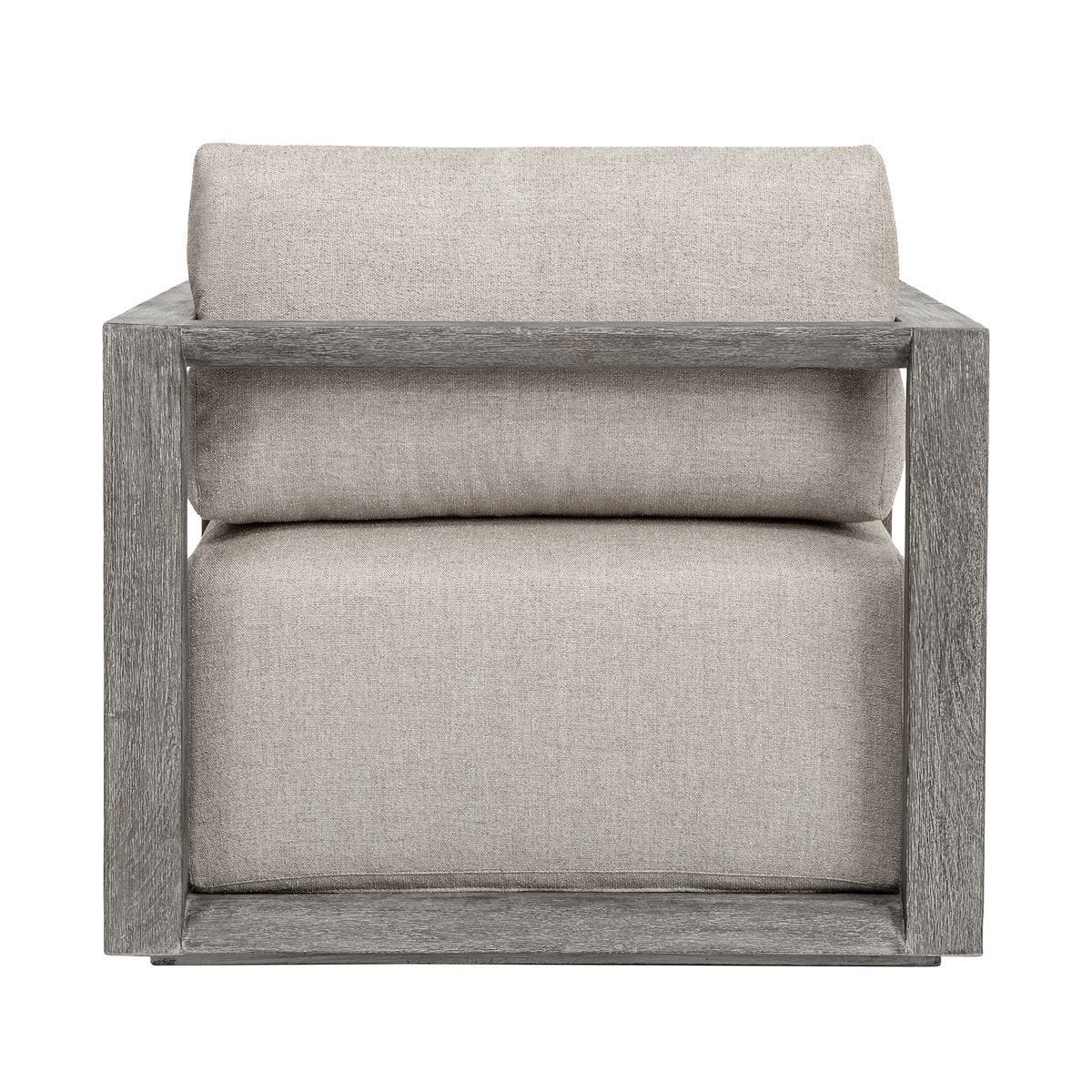 Remsen Outdoor Lounge Chair, Weathered Gray/Dove - stylish lounge chairs for any room | Image 4 | InSTYLE Home & Rugs
