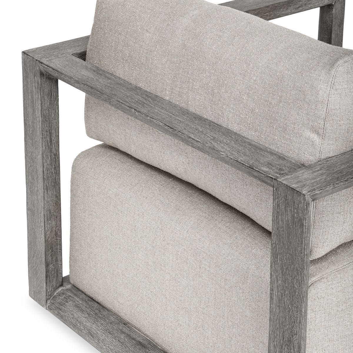Remsen Outdoor Lounge Chair, Weathered Gray/Dove - stylish lounge chairs for any room | Image 6 | InSTYLE Home & Rugs