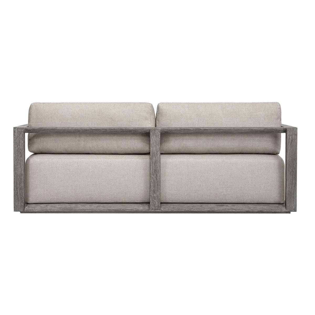 Remsen Outdoor 3 Seater Sofa, Weathered Gray/Dove - comfortable sofa for modern living | Image 4 | InSTYLE Home & Rugs
